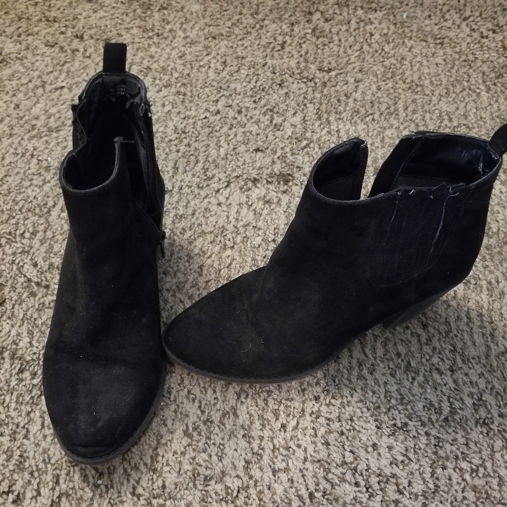 Black ankle boots